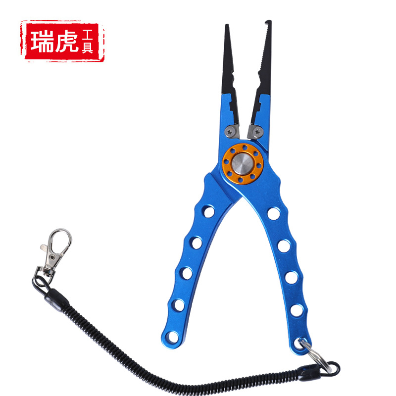 圣诞爸爸礼物亚马逊路亚钳 户外钓鱼多功能铝合金渔具钩嘴钓鱼钳