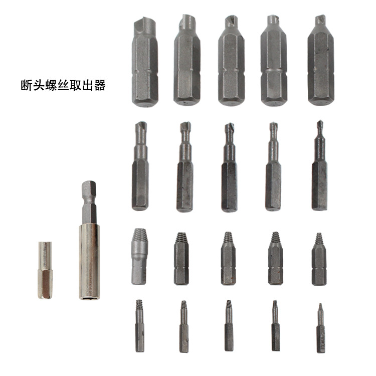 断头螺丝取出器 反牙反丝高速钢工具套装组合破损螺钉取出器 新款