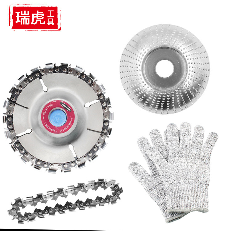 亚马逊跨境电锯配件 防割手套 木工切割锯条磨盘角磨机配件