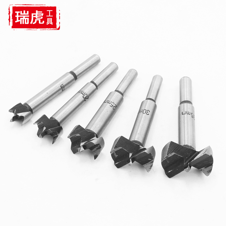 瑞虎 木工开孔器套装 加长电钻板材桌面铰链打孔塑料扩孔钻头